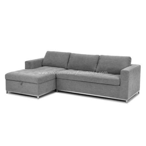 Soma Dawn Gray Left Sectional Sofa Bed